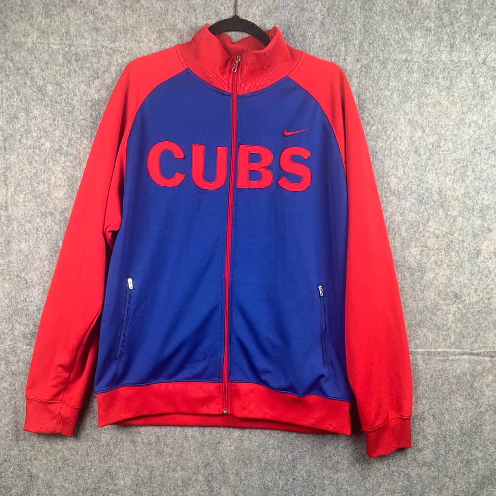 Nike Cubs Red and Blue Performance Jacket